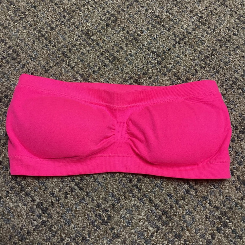 SO Seamless Hot Pink Bandeau * Size XS